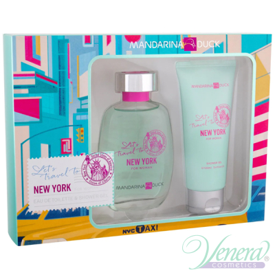 Mandarina Duck Let's Travel To New York Set (EDT 100ml + SG 100ml) για γυναίκες Γυναικεία Σετ